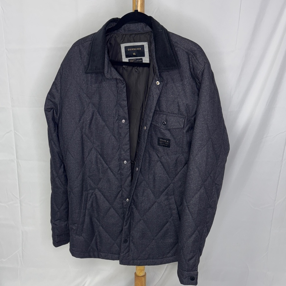 Quicksilver Quilted Gray Shirt Jacket